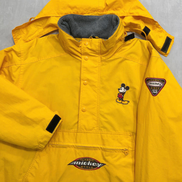 Vintage Disney Half Zip Jacket Mickey (L/BIG)
