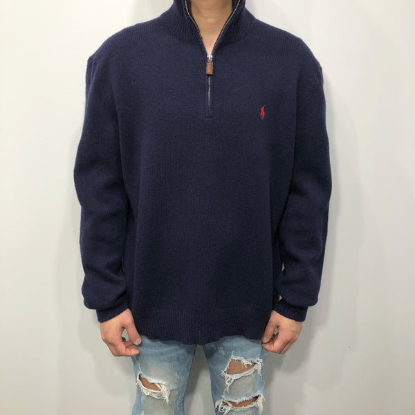 Polo Ralph Lauren Wool Knit Quarter Zip (L/SHORT)