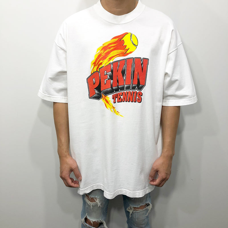 Fruit of the Loom T-Shirt Pekin School Tennis USA (XL)