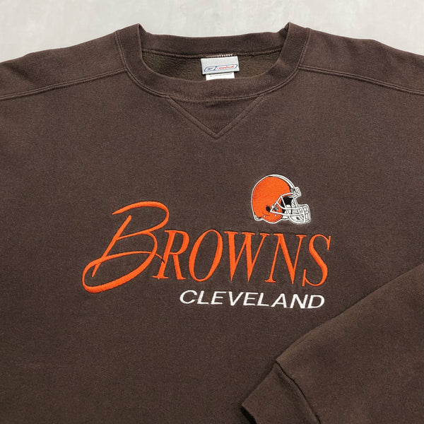 Vintage Reebok Fleeced Sweatshirt NFL Cleveland Browns (XL)
