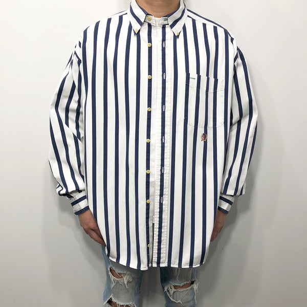 Vintage Tommy Hilfiger Shirt Lion Crest Logo (L/BIG-XL)