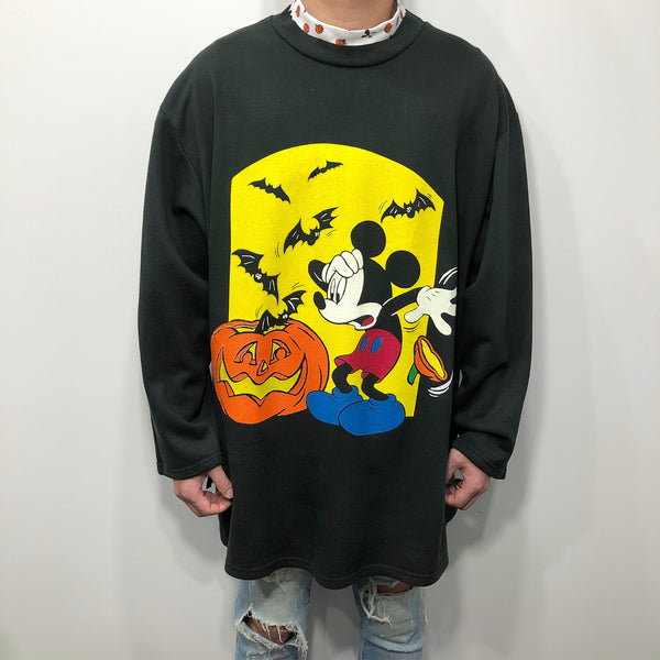 Vintage Disney Fleeced Sweatshirt Mickey USA (L/BIG/TALL)