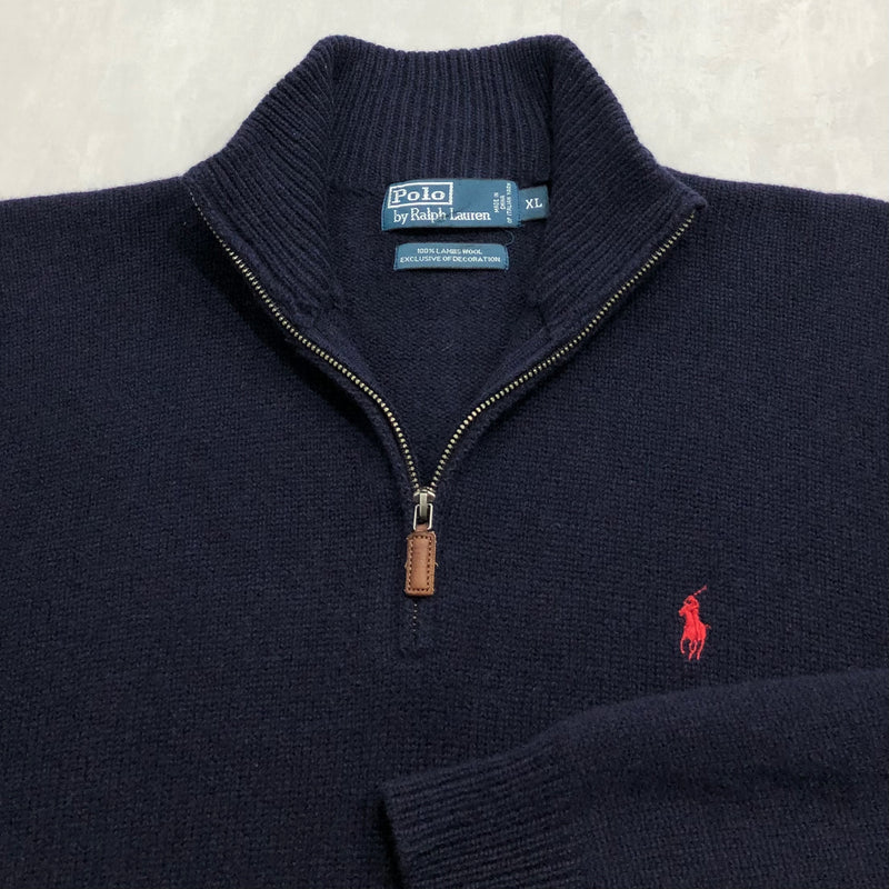 Polo Ralph Lauren Wool Knit Quarter Zip (L/SHORT)