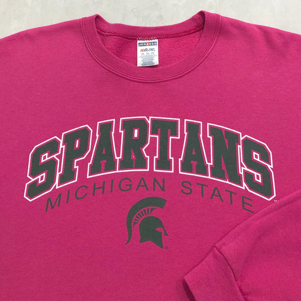 Jerzees Fleeced Sweatshirt Michigan State Uni Spartans (2XL)