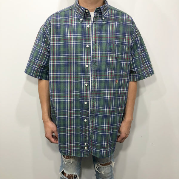 Vintage Tommy Hilfiger Shirt Lion Crest Logo (L/TALL)