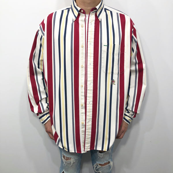 Vintage Tommy Hilfiger Shirt Lion Crest Logo (L)