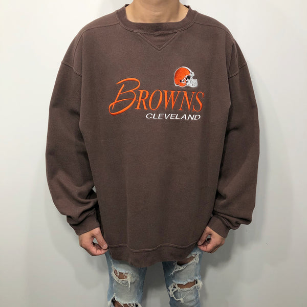 Vintage Reebok Fleeced Sweatshirt NFL Cleveland Browns (XL)