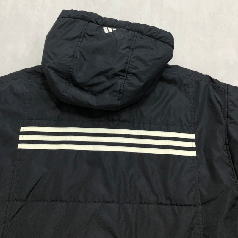 Vintage Adidas Fleece Lined Long Jacket (L/BIG-XL)