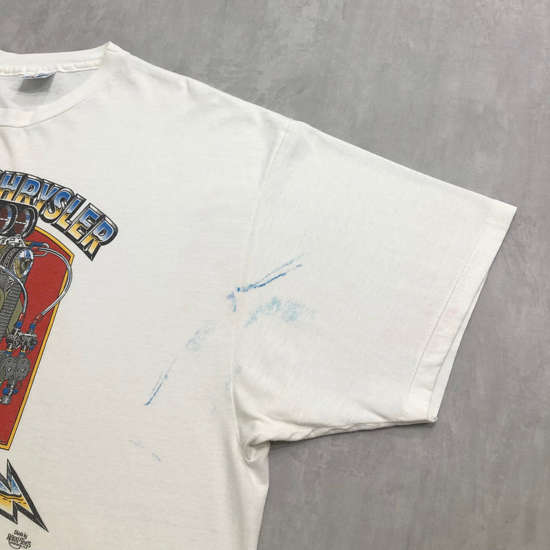 Vintage Hanes T-Shirt Mighty Chrysler Hemi Engine USA (2XL/BIG)