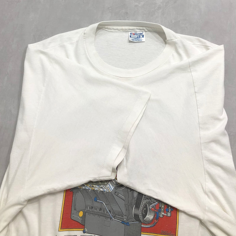 Vintage Hanes T-Shirt Mighty Chrysler Hemi Engine USA (2XL/BIG)
