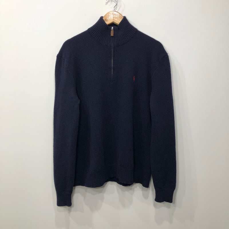 Polo Ralph Lauren Wool Knit Quarter Zip (L/SHORT)