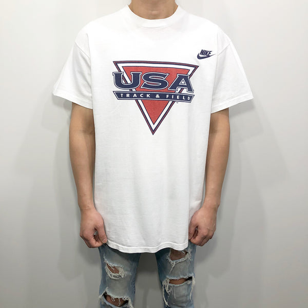 Vintage Nike T-Shirt 1994 Junior Olympic Track & Field USA (L)