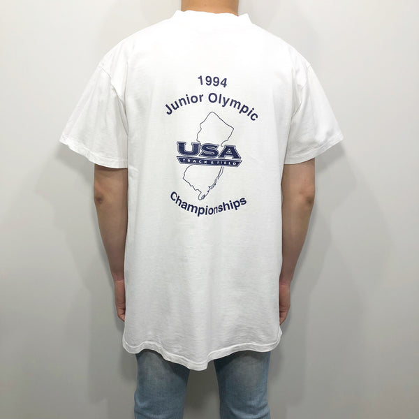 Vintage Nike T-Shirt 1994 Junior Olympic Track & Field USA (L)