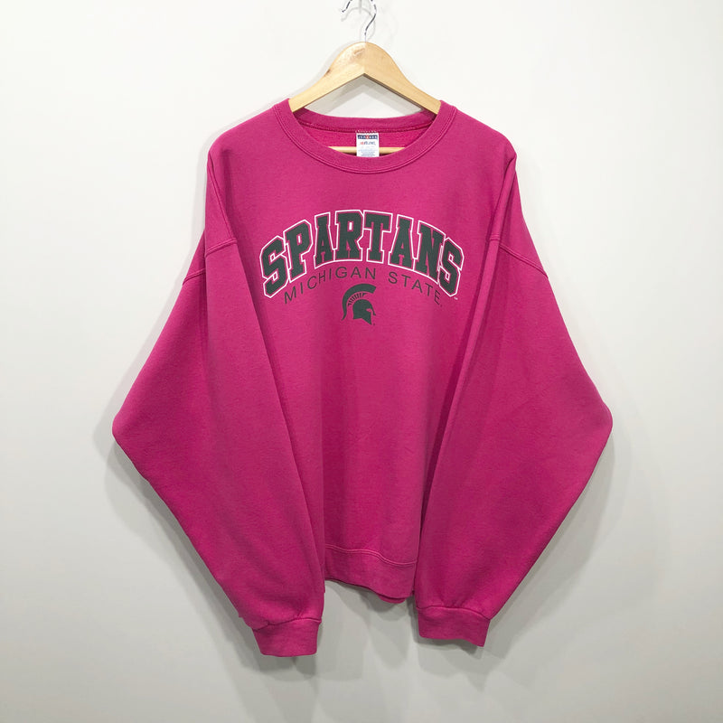 Jerzees Fleeced Sweatshirt Michigan State Uni Spartans (2XL)