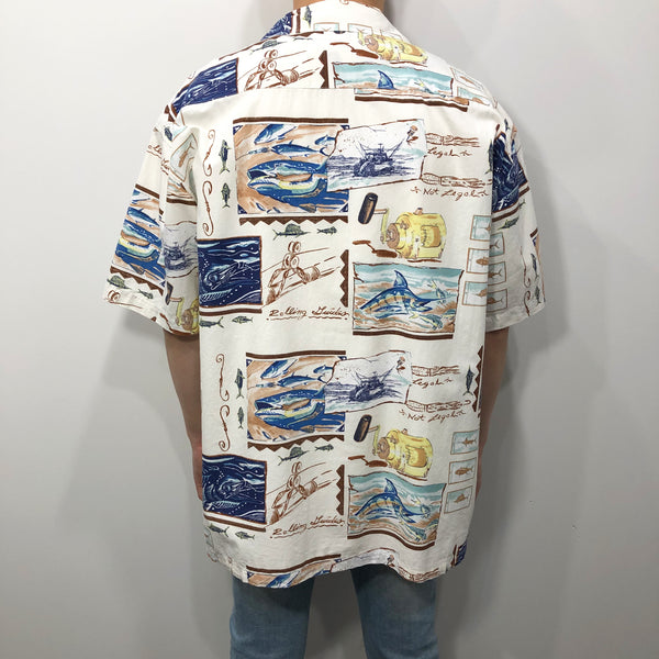 Vintage Hawaiian Cotton Shirt (L)