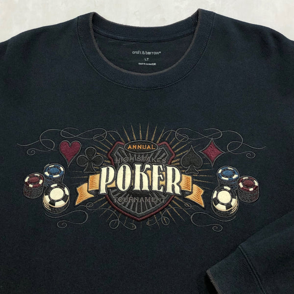 Vintage Fleeced Sweatshirt Poker (2XL)