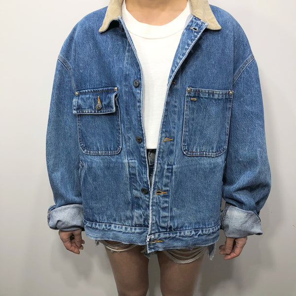 Vintage Polo Ralph Lauren Denim Jacket USA (W/2XL)