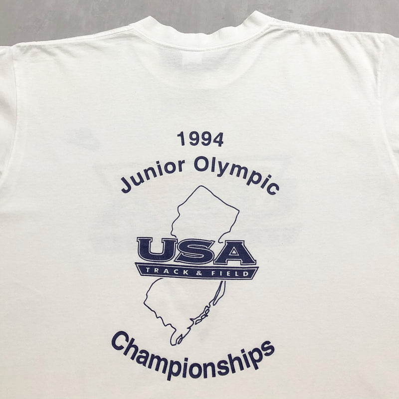 Vintage Nike T Shirt 1994 Junior Olympic Track Field USA L