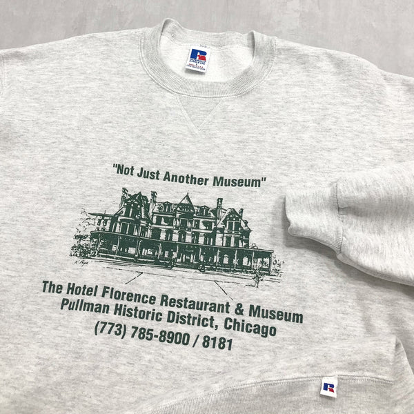 Vintage Russell Sweatshirt The Hotel Florence Restaurant & Museum UAS (L/SHORT)