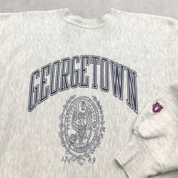 Vintage MV Reverse Weave Sweatshirt Georgetown Uni USA (XL/SHORT)