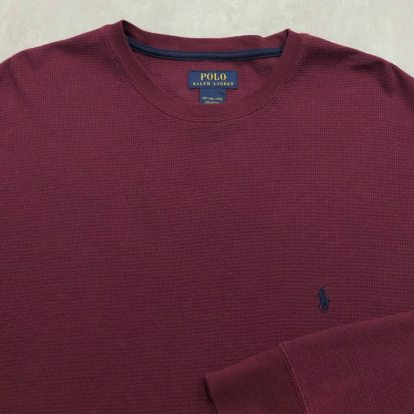 Polo Ralph Lauren Mini Waffle T-Shirt Long Sleeved (2XL/TALL)