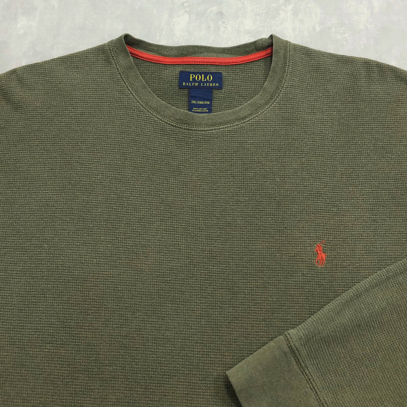 Polo Ralph Lauren Mini Waffle T-Shirt Long Sleeved (XL/BIG)