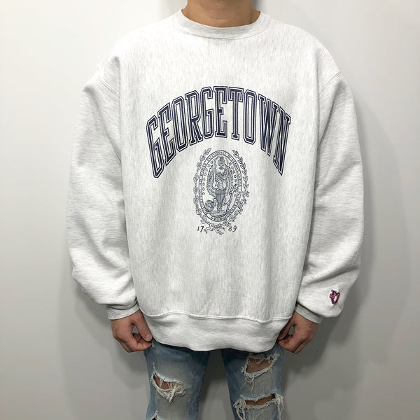 Vintage MV Reverse Weave Sweatshirt Georgetown Uni USA (XL/SHORT)