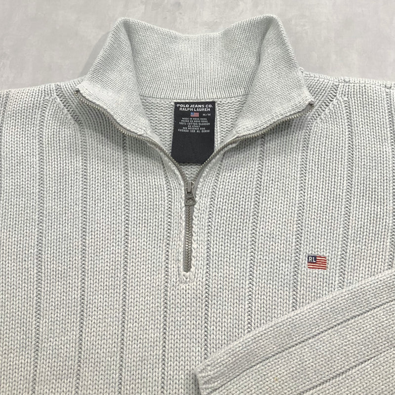 Polo Jeans Co Ralph Lauren Heavy Knit Quarter Zip (L/SHORT)
