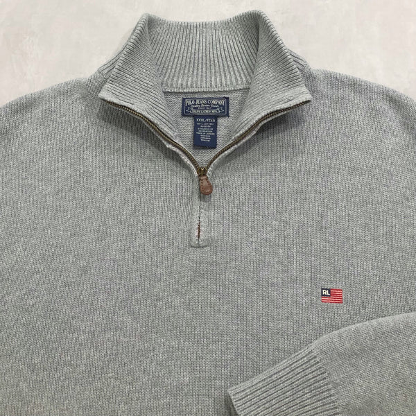 Vintage Polo Jeans Co Ralph Lauren Knit Quarter Zip (2XL)
