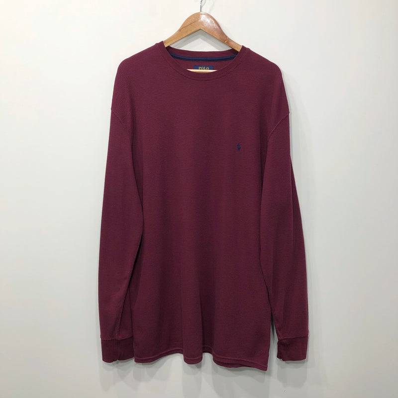 Polo Ralph Lauren Mini Waffle T-Shirt Long Sleeved (2XL/TALL)