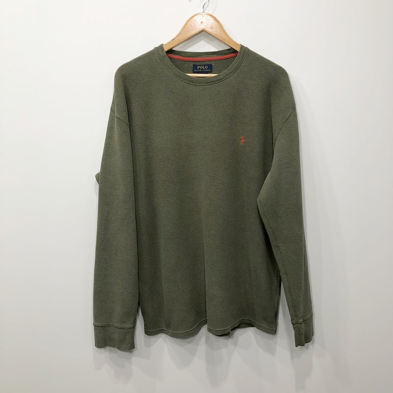 Polo Ralph Lauren Mini Waffle T-Shirt Long Sleeved (XL/BIG)