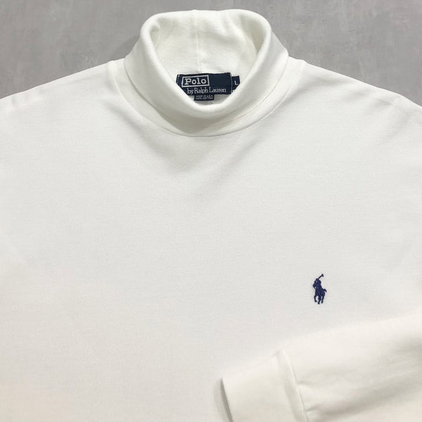 Vintage Polo Ralph Lauren Roll Neck Tee USA (L/TALL)