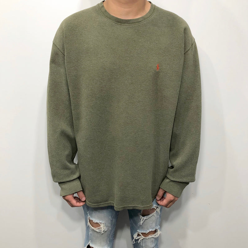 Polo Ralph Lauren Mini Waffle T-Shirt Long Sleeved (XL/BIG)