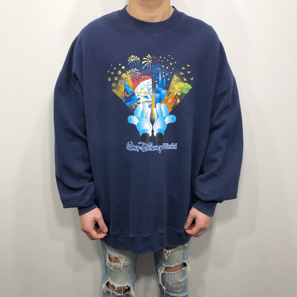 Vintage Disney Fleeced Sweatshirt Walt Disney World (3XL)