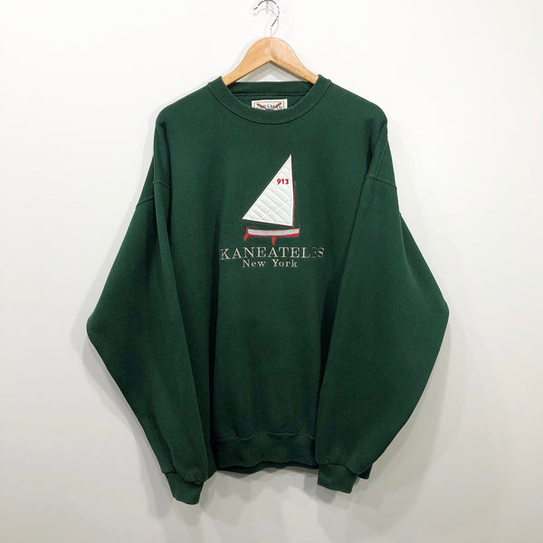 Vintage Fleeced Sweatshirt Skaneateles New York USA (XL)