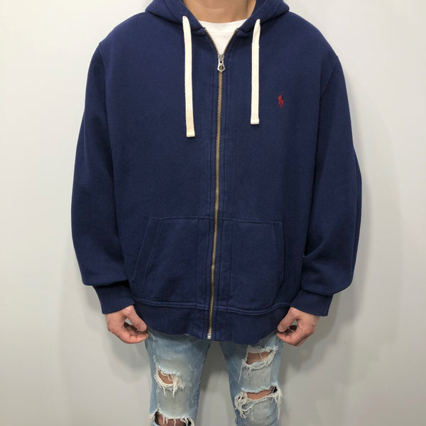 Polo Ralph Lauren Fleeced Hoodie Zip (XL/SHORT)