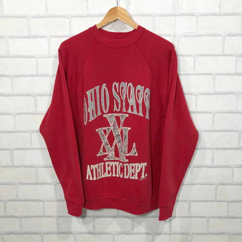 Vintage Fleeced Sweatshirt Ohio State Uni Athletic Dept USA (M)