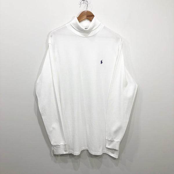 Vintage Polo Ralph Lauren Roll Neck Tee USA (L/TALL)