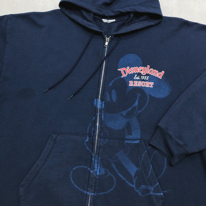Disney Fleeced Hoodie Zip Disneyland Resort (2XL)
