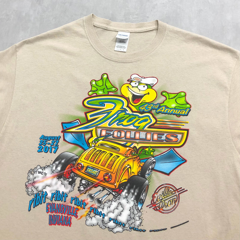 Gildan T-Shirt Frog Follies Evansville Indiana (L)