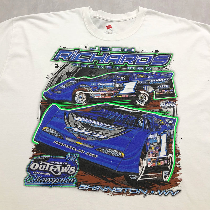 Hanes T-Shirt World of Outlaws Late Model Champion Josh Richards (2XL)