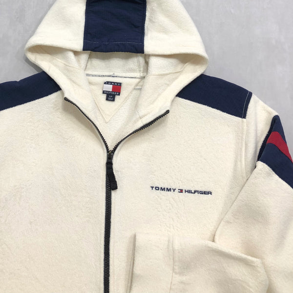 Vintage Tommy Hilfiger Fleeced Hoodie Zip (M)