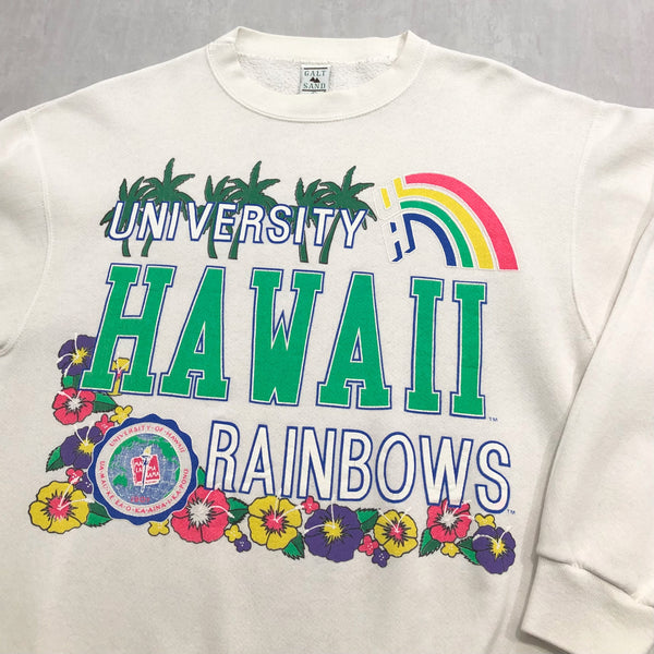 Vintage Sweatshirt Hawaii Uni Rainbows USA (L/SHORT)