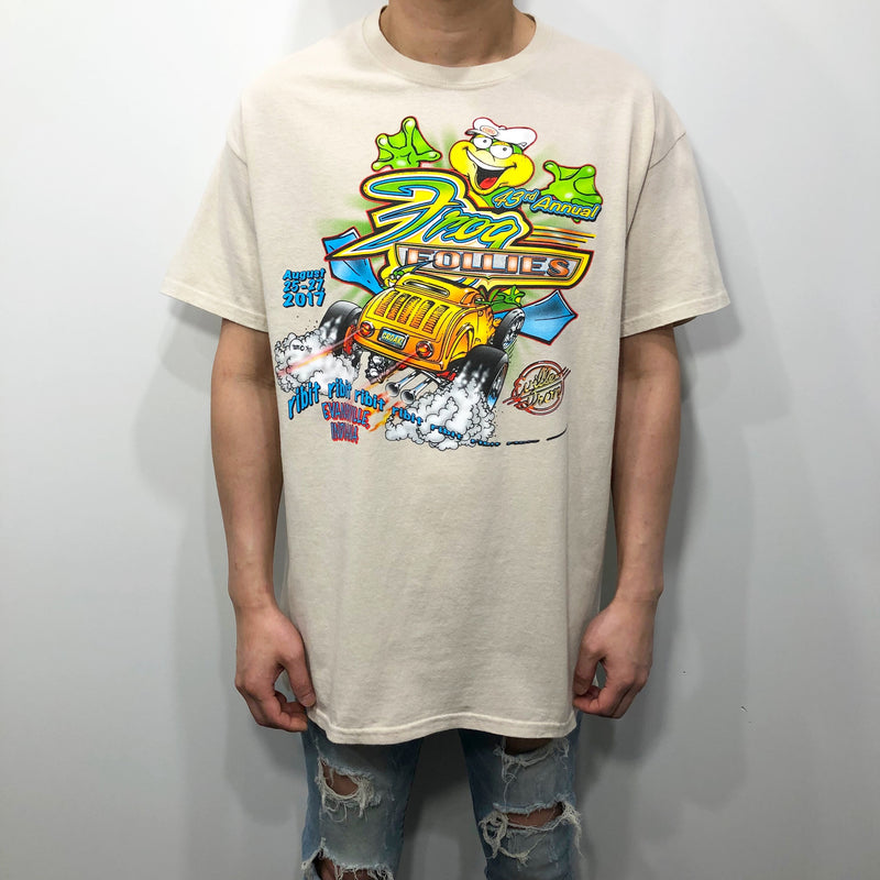 Gildan T-Shirt Frog Follies Evansville Indiana (L)