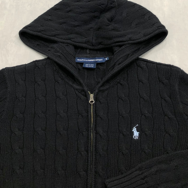 Polo knit hoodie sales
