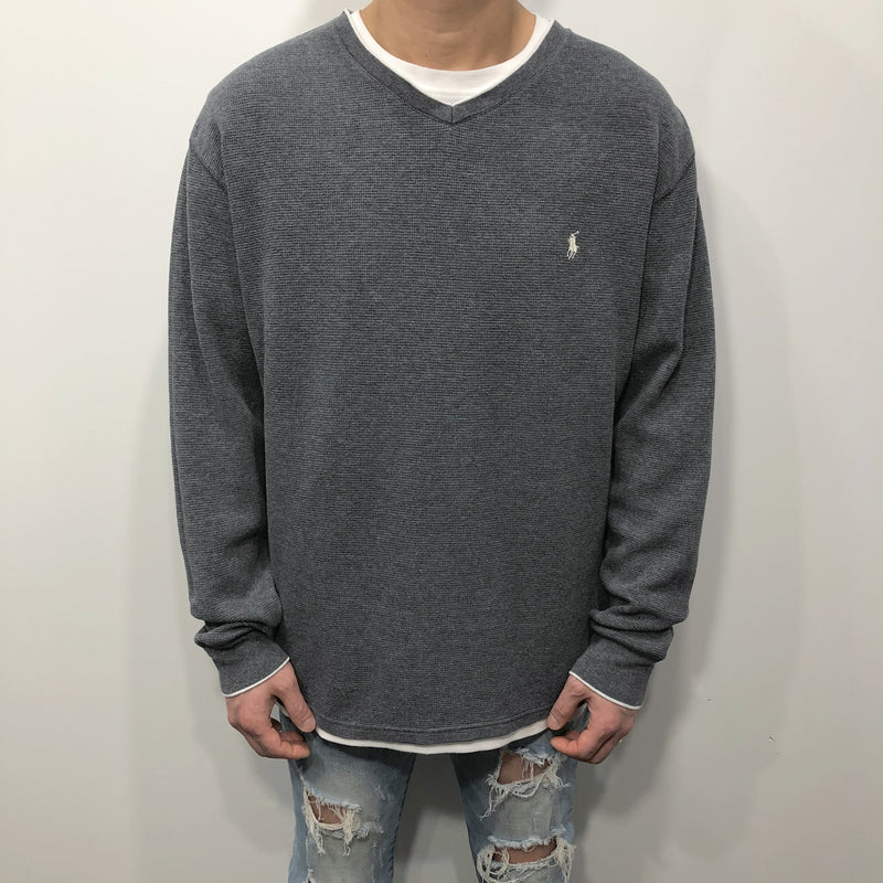 Polo Ralph Lauren Mini Waffle T-Shirt Long Sleeved (L)