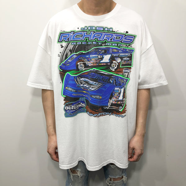 Hanes T-Shirt World of Outlaws Late Model Champion Josh Richards (2XL)