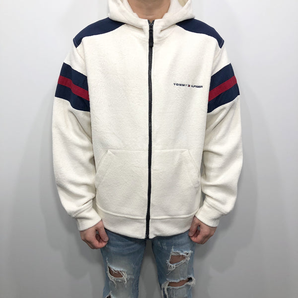 Vintage Tommy Hilfiger Fleeced Hoodie Zip (M)