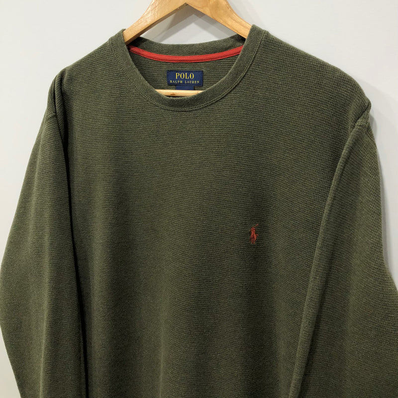 Polo Ralph Lauren Mini Waffle T-Shirt Long Sleeved (L)