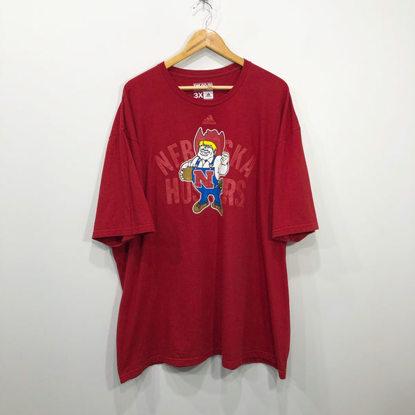 Adidas T-Shirt Nebraska Uni Huskers (3XL/BIG-4XL)